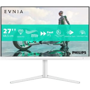 philips 27m2n3501pa 27" qhd gaming monitor | 165hz, 1ms, white