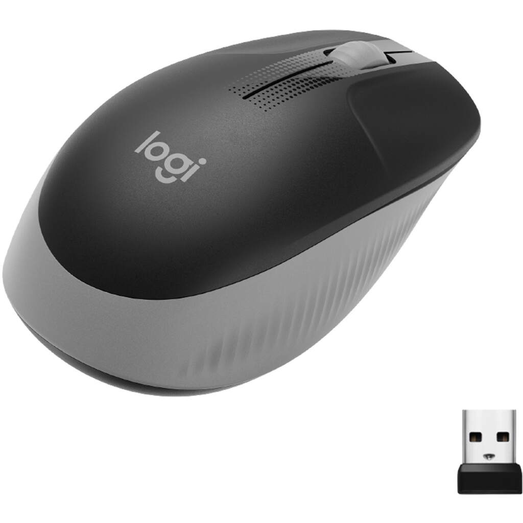 logitech m190 optical wireless mouse grey