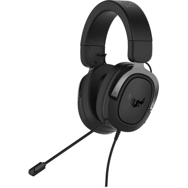 asus headset tuf h3 gaming headset gun metal