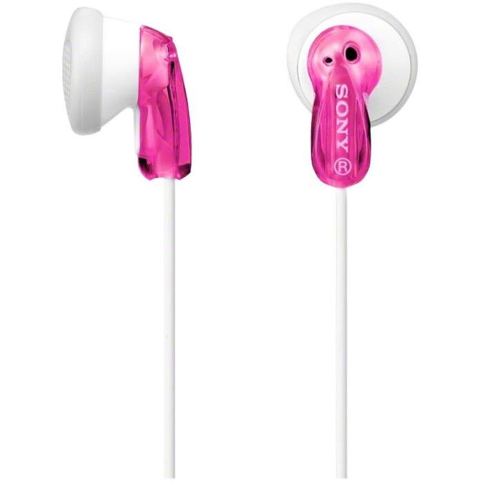 sony mdr e 9 lpp pink transparent