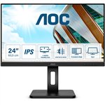 AOC 24P2Q 16:9 4ms HDMI DVI VGA DisplayPort VESA Pivot Speaker Full HD Black