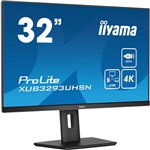 81,3cm / 32'' (3840x2160) iiyama LCD Business XUB3293UHSN-B5 IPS 4ms HDMI DisplayPort USB-C UHD Black
