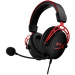HP HyperX Cloud Alpha Gaming Headset - Over-Ear - schwarz/rot -