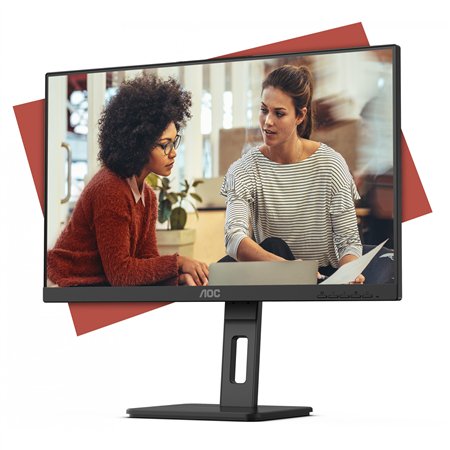 AOC 24E3QAF,AOC 24 inch monitor,AOC Full HD IPS monitor,75Hz monitor,ergonomic monitor,AOC IPS monitor with speakers,office monitor AOC,AOC productivity monitor,flicker free monitor,low blue light monitor
