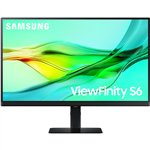 68cm / 27" (2560x1440) Samsung LS27D600UAUXEN 16:9 WQHD IPS 5ms 100Hz DP HDMI USB-C Pivot KVM Black
