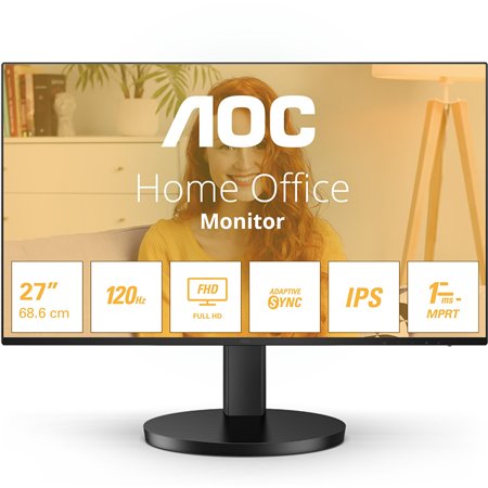 AOC 27B3HA2,AOC Basic-line monitor,AOC 27 inch monitor,AOC FHD monitor,100Hz monitor,4ms monitor,AOC monitor with speakers,budget AOC monitors,eye comfort monitor,slim border monitor,AOC Basic line 27 inch