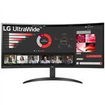86,42cm / 34" (3440x1440) LG 34WR50QK-B Ultra Wide Curved 100 Hz HDR10 5ms 2xHDMI DP