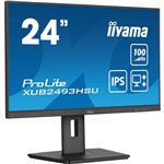61cm / 24" (1920x1080) iiyama ProLite XUB2493HSU-B7 16:9 FHD IPS 1ms 100Hz HDMI DP Speaker Pivot Black