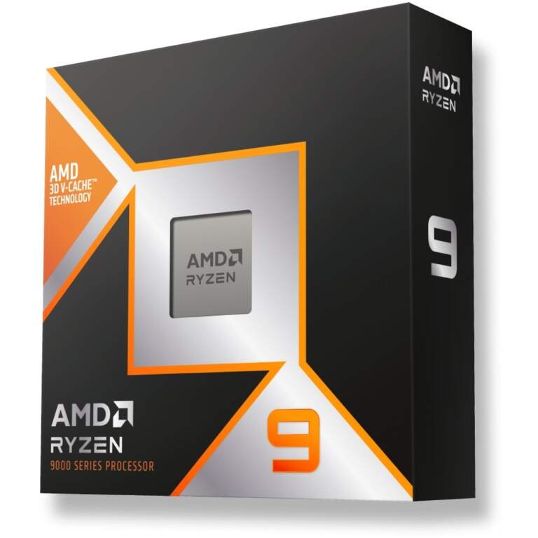 AMD Ryzen 9 9950X3D AM5 CPU | 16-Core, 32-Thread, 5.7GHz Boost, 144MB Cache