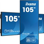 IIYAMA 265.9cm(105") LH10551UWS-B1AG 21:9 HDMI+DP+USB-C bl. retail (Speditionsversand)