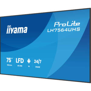IIYAMA 189.3cm(75") LH7564UHS-B1AG 16:9 2xHDMI+USB-C