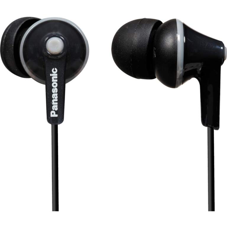 Panasonic RP-HJE125E-K In-Ear Headphones | Ergofit Design, Black