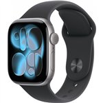 Apple Watch S11 Aluminium 42mm Space Grau (Sportarmband schwarz) S/M