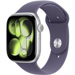 Apple Watch S11 Aluminum 46mm Silver (Sport Band Fog Purple) M/L