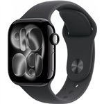 Apple Watch S11 Aluminum Cellular 42mm Diamond Black (Black Sport Band) S/M