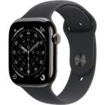 Apple Watch S11 Titanium Slate Cellular 42 mm (black sports band) M/L