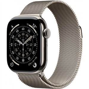 Apple Watch S11 Titan Natur Cellular 42mm (Milanaise Armband natur)