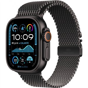 APPLE Watch Ultra 2 GPS + Cellular 49mm Black Titanium Case with Black Titanium Milanese Loop - M