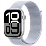 APPLE Watch Series 10 GPS + Cellular 46mm Silver Aluminium Case with Blue Cloud Sport Loop