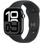 APPLE Watch Series 10 GPS + Cellular 46mm Jet Black Aluminium Case with Black Sport Band - M/L