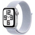 APPLE Watch SE GPS 40mm Silver Aluminium Case with Blue Cloud Sport Loop
