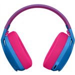 LOGITECH Lightspeed G435 Headset full size Bluetooth / 2.4 GHz radio frequency wireless blue Discord Certified