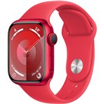 Apple Watch S9 Aluminium Cellular 41mm Rot (Sportarmband rot) S/M NEW