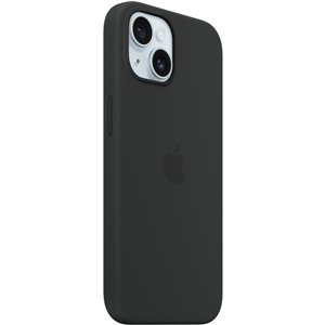 APPLE iPhone 15 Silicone Case with MagSafe - Black